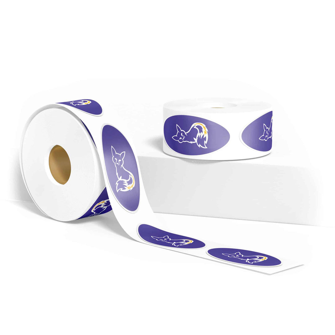 Oval Roll Labels